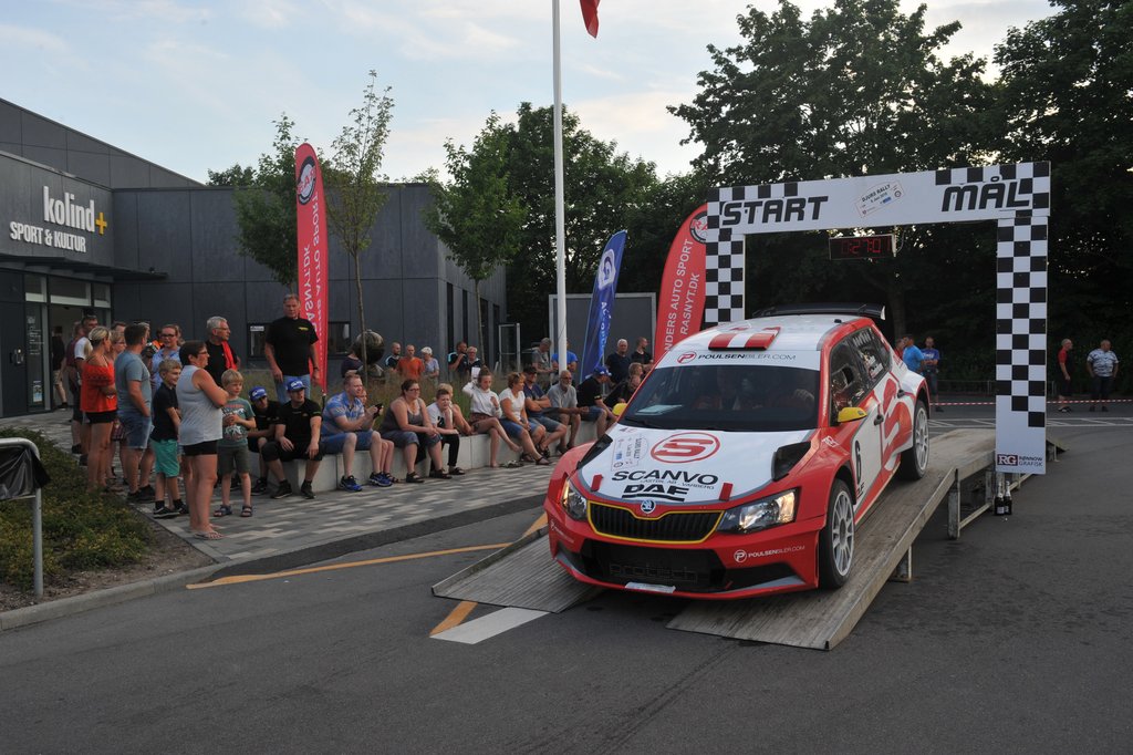 Kristian Poulsen - som vandt i 1999 - skal køre denne Skoda Fabia R5 ved årets Birch Tvilum Rallyshow